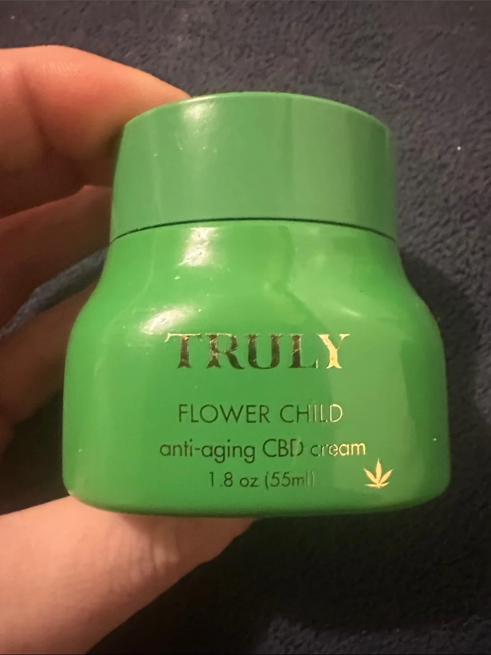 TRULY Flower Child Anti-Aging CBD Cream - Green